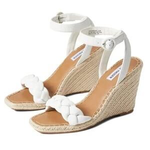 Steve Madden Women's Novah Braided Wedge Sandals Size 8.5